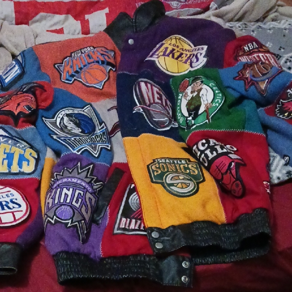Colorful Kids NBA Team Patch Jacket